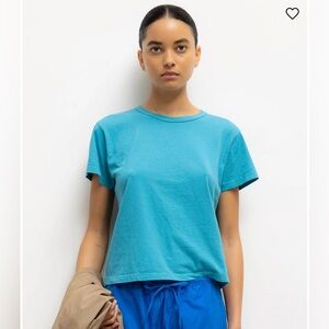 Leset Margo tee t-shirt top Neptune blue M medium